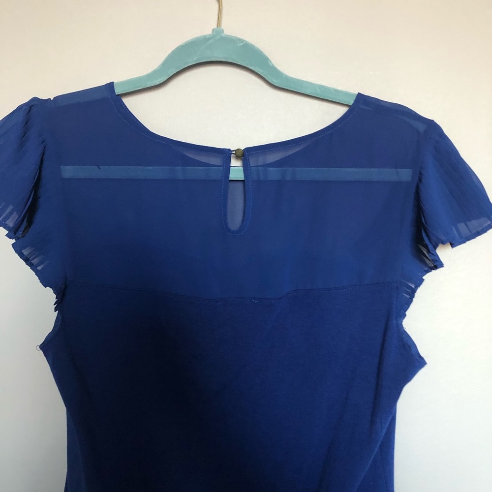 EXPRESS Blue blouse - Picture 4 of 5